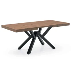 Mikado Connubia© Table extensible design en mélaminé avec pieds en bois><noscript><img width=