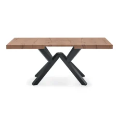 Mikado Connubia© Table extensible design en mélaminé avec pieds en bois><noscript><img width=