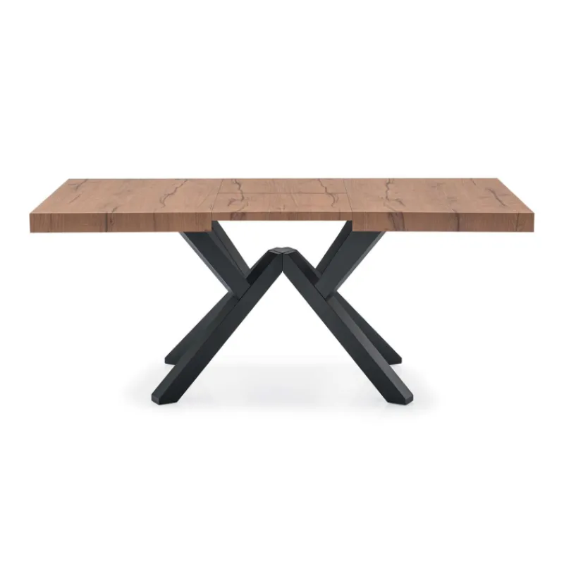 Mikado Connubia© Table extensible design en mélaminé avec pieds en bois> Table De Salle à Manger