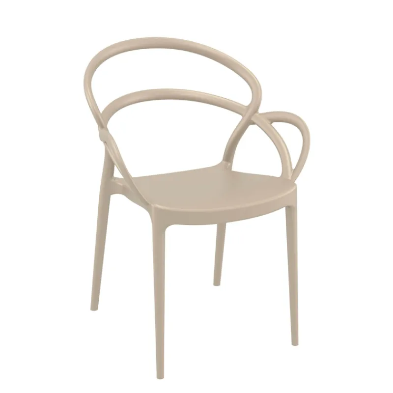 Mila Fauteuil de jardin design en polypropylène> Chaise De Jardin|Fauteuil De Jardin