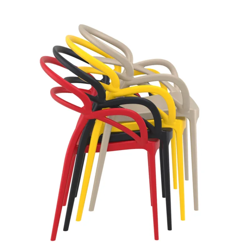 Mila Fauteuil de jardin design en polypropylène> Chaise De Jardin|Fauteuil De Jardin
