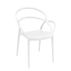 Mila Fauteuil design empilable en polypropylène><noscript><img width=