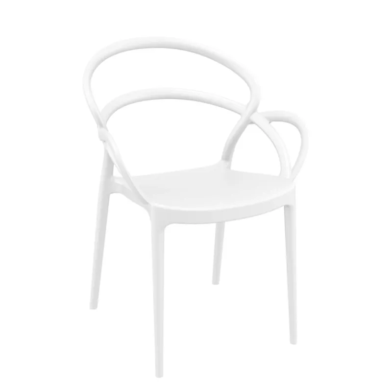 Mila Fauteuil design empilable en polypropylène> Chaise De Cuisine|Chaise De Salle à Manger