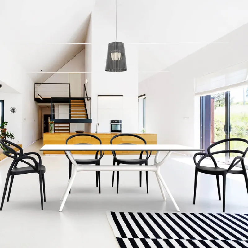 Mila Fauteuil design empilable en polypropylène> Chaise De Cuisine|Chaise De Salle à Manger