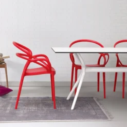 Mila Fauteuil design empilable en polypropylène><noscript><img width=