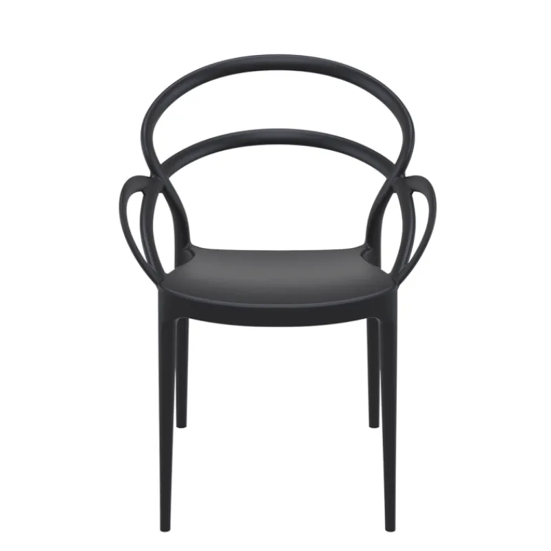 Mila Fauteuil design empilable en polypropylène> Chaise De Cuisine|Chaise De Salle à Manger