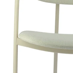 Perfecta Mirror Chaise moderne en tissu avec accoudoirs et pieds en métal><noscript><img width=