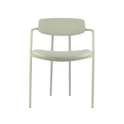 Perfecta Mirror Chaise moderne en tissu avec accoudoirs et pieds en métal><noscript><img width=