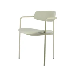 Perfecta Mirror Chaise moderne en tissu avec accoudoirs et pieds en métal><noscript><img width=