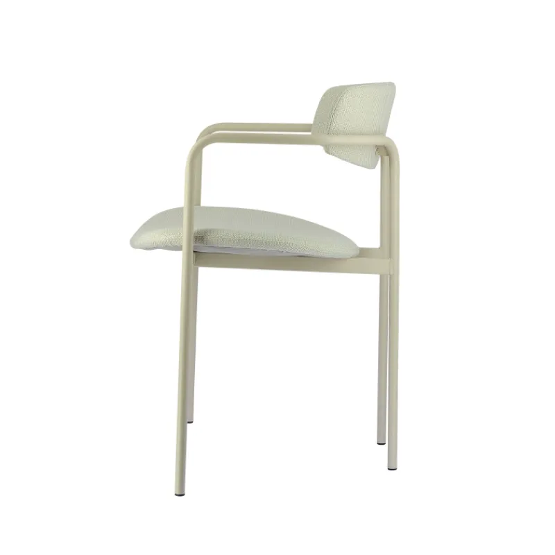 Perfecta Mirror Chaise moderne en tissu avec accoudoirs et pieds en métal> Chaise De Salle à Manger|Chaise Salon