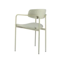 Perfecta Mirror Chaise moderne en tissu avec accoudoirs et pieds en métal><noscript><img width=