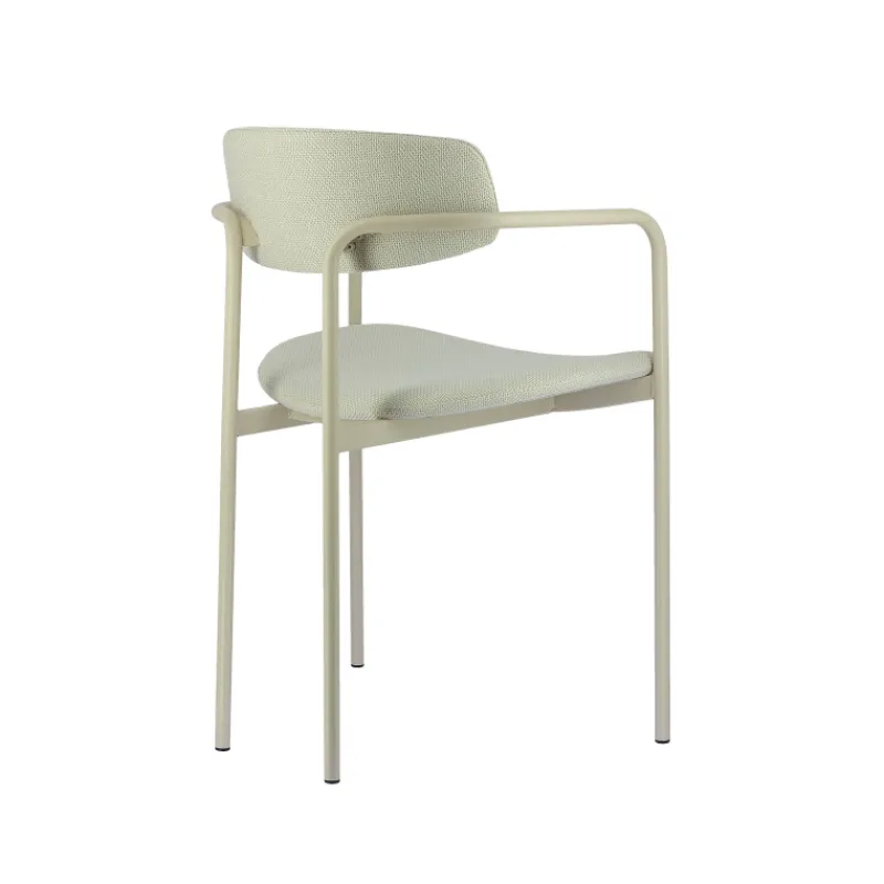 Perfecta Mirror Chaise moderne en tissu avec accoudoirs et pieds en métal> Chaise De Salle à Manger|Chaise Salon