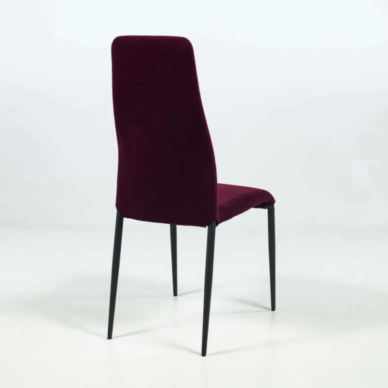 Europea Mirta Chaise de séjour moderne en tissu et pieds en métal> Chaise De Salle à Manger
