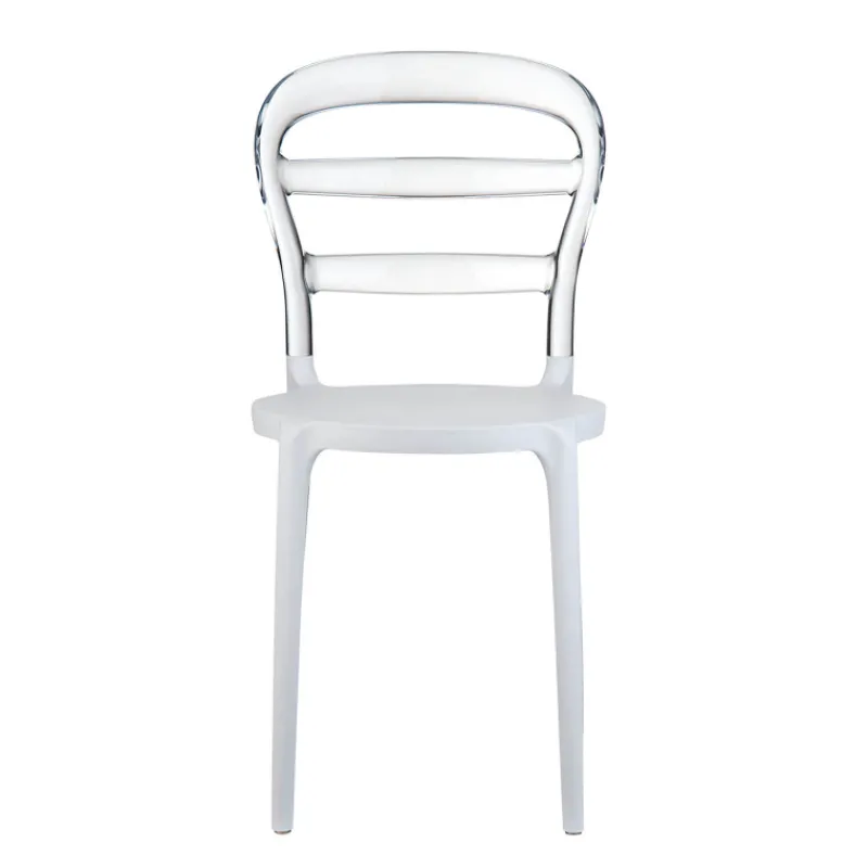 Miss Bibi Chaise moderne en polycarbonate transparent et polypropylène> Chaise De Cuisine|Chaise De Salle à Manger