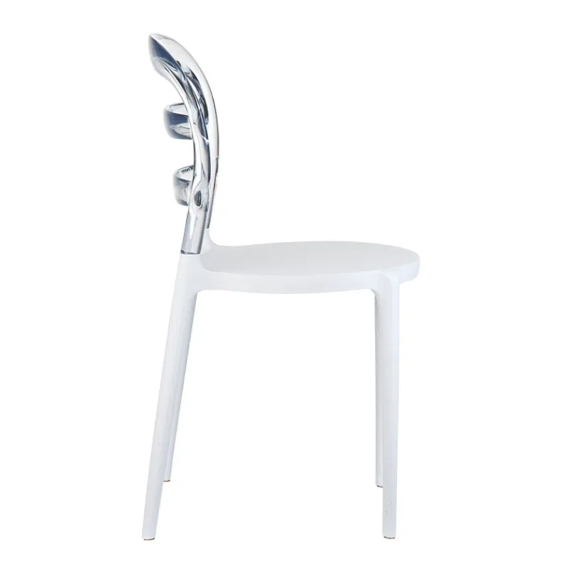 Miss Bibi Chaise moderne en polycarbonate transparent et polypropylène> Chaise De Cuisine|Chaise De Salle à Manger