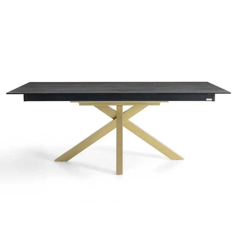 Pure design Moon Table design extensible en Dekton avec pied central> Table De Salle à Manger