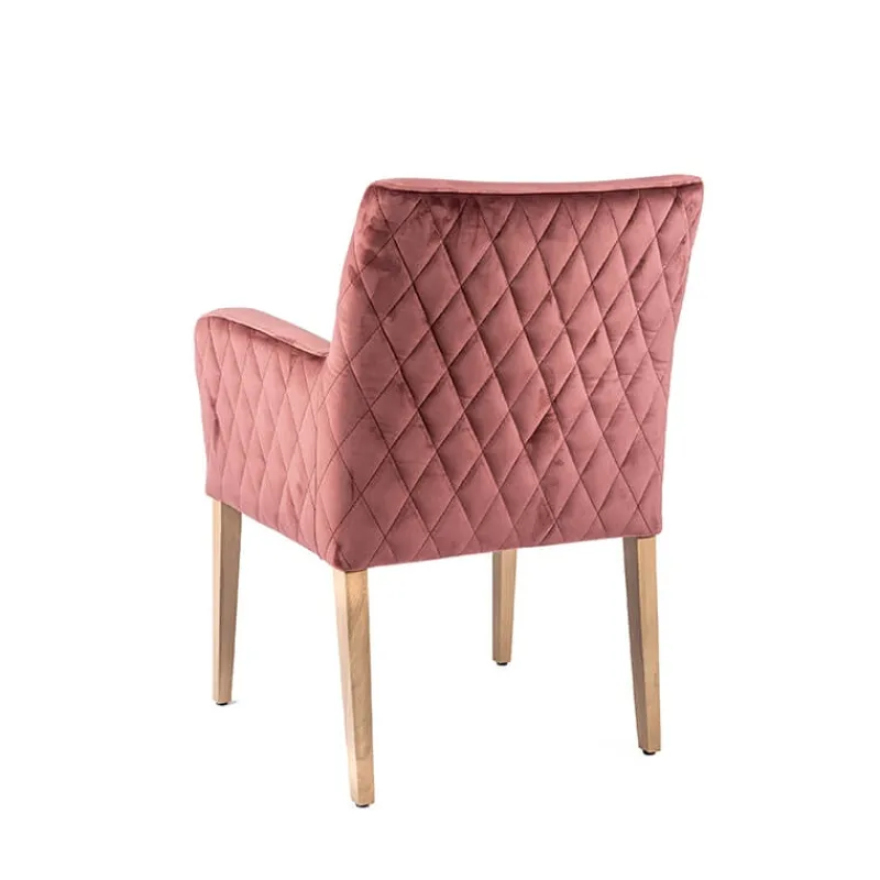 Sessio Moritz diamant Fauteuil cocooning matelassé dans le dos et revêtement en tissu> Chaise De Salle à Manger|Chaise Salon