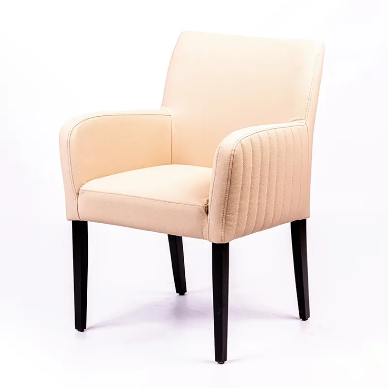 Sessio Moritz line Fauteuil de salon confortable avec dos matelassé et pieds en bois> Chaise De Cuisine|Chaise De Salle à Manger