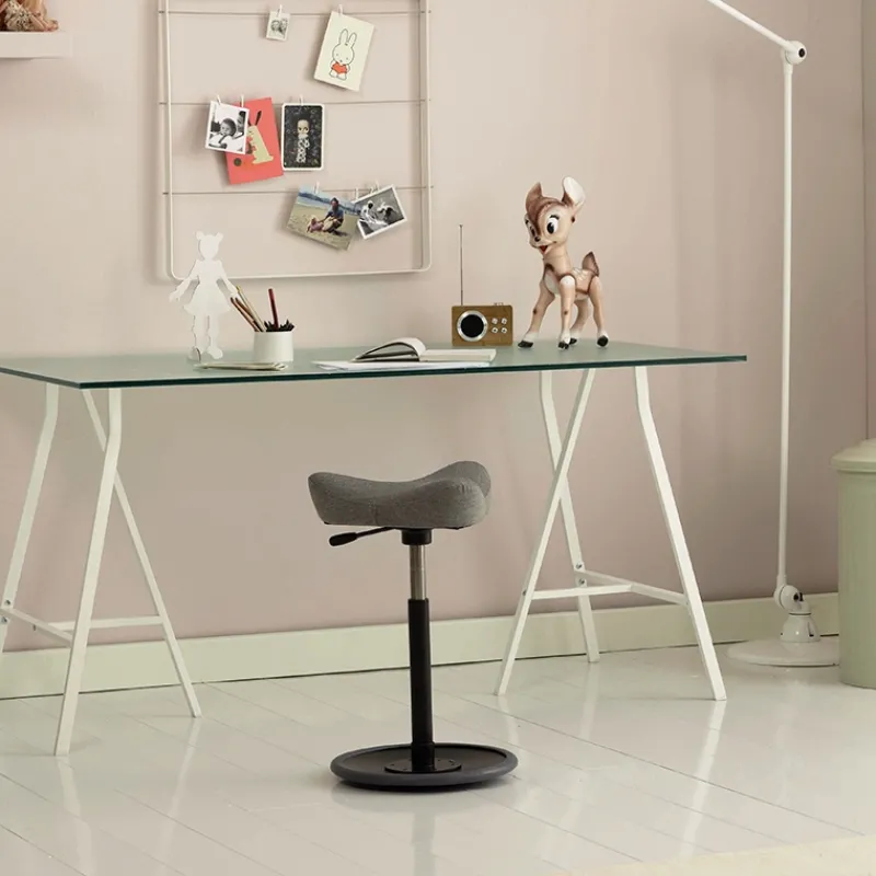 Varier Move ® Tabouret ergonomique réglable en tissu> Tabouret Snack (assise +/- 65 Cm)|Tabouret De Bar (assise +/- 80 Cm)