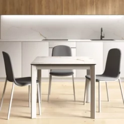 Cancio Multiplus Table sur mesure en céramique avec pieds en métal> Table De Cuisine|Table De Salle à Manger