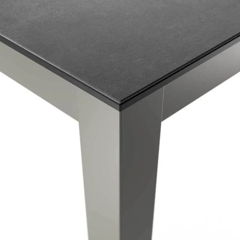 Cancio Multiplus Table sur mesure en céramique avec pieds en métal> Table De Cuisine|Table De Salle à Manger