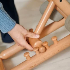 Varier Multi ® Siège de bureau ergonomique en tissu et bois><noscript><img width=