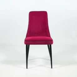 Europea Nadine Chaise de salle à manger italienne en tissu et pieds en métal> Chaise De Salle à Manger