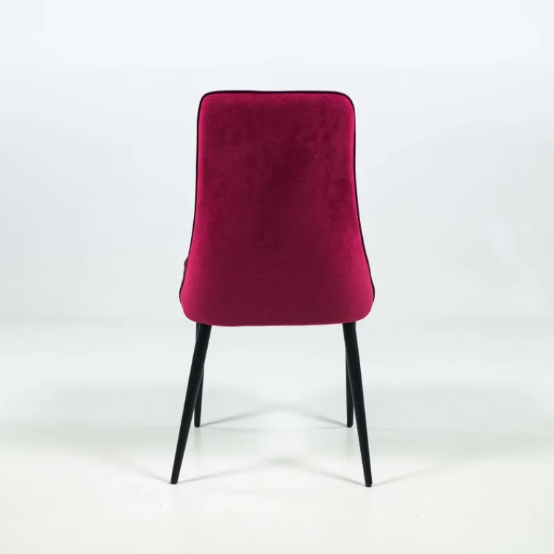 Europea Nadine Chaise de salle à manger italienne en tissu et pieds en métal> Chaise De Salle à Manger