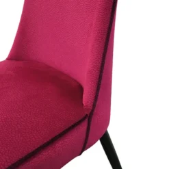Europea Nadine Chaise de salle à manger italienne en tissu et pieds en métal><noscript><img width=