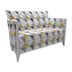 Paget Nathan Canapé art déco 2 personnes en tissu fabriqué en France> Fauteuil De Salon