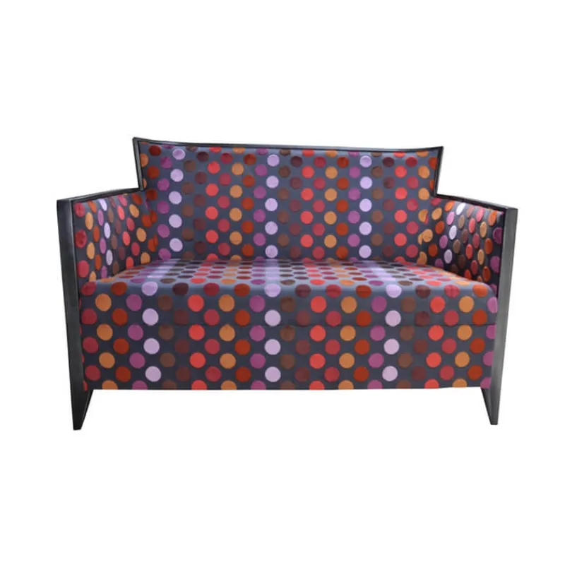 Paget Nathan Canapé art déco 2 personnes en tissu fabriqué en France> Fauteuil De Salon