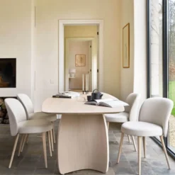 Mobitec Neo ® Chaise cosy confortable en tissu et pieds bois> Chaise De Salle à Manger|Chaise Salon