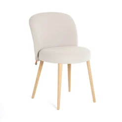 Mobitec Neo ® Chaise cosy confortable en tissu et pieds bois><noscript><img width=