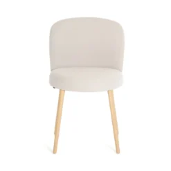Mobitec Neo ® Chaise cosy confortable en tissu et pieds bois><noscript><img width=