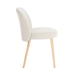Mobitec Neo ® Chaise cosy confortable en tissu et pieds bois><noscript><img width=