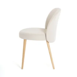 Mobitec Neo ® Chaise cosy confortable en tissu et pieds bois><noscript><img width=