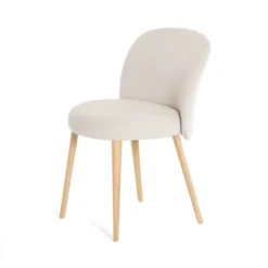Mobitec Neo ® Chaise cosy confortable en tissu et pieds bois><noscript><img width=