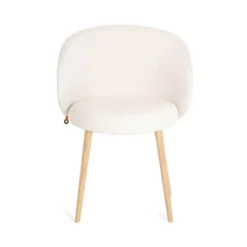 Mobitec Neo ® Fauteuil cosy confortable en tissu et pieds bois><noscript><img width=