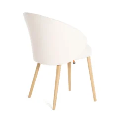 Mobitec Neo ® Fauteuil cosy confortable en tissu et pieds bois><noscript><img width=