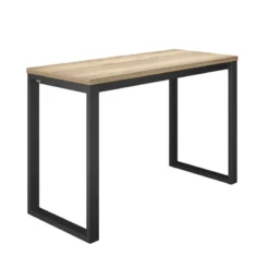 Cancio Neox Table snack en stratifié pieds forme traineau en métal faible profondeur> Table De Cuisine|Table De Salle à Manger
