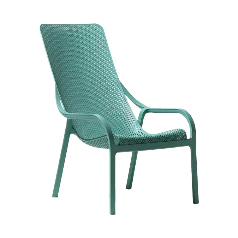 Net Lounge Fauteuil lounge extérieur en polypropylène recyclable empilable> Fauteuil De Jardin