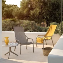 Net Lounge Fauteuil lounge extérieur en polypropylène recyclable empilable><noscript><img width=