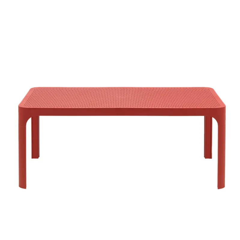 Net Table basse de jardin moderne avec plateau micro perforé 100 x 60 cm> Table De Jardin