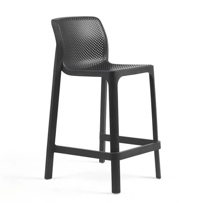Net Tabouret haut empilable en polypropylène> Tabouret Snack (assise +/- 65 Cm)|Tabouret De Bar (assise +/- 80 Cm)