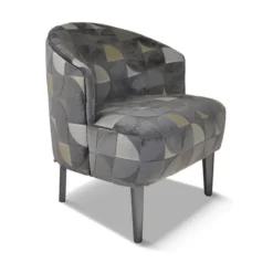 Paget Nico Fauteuil confortable en tissu et en bois fabriqué en France> Fauteuil De Salon