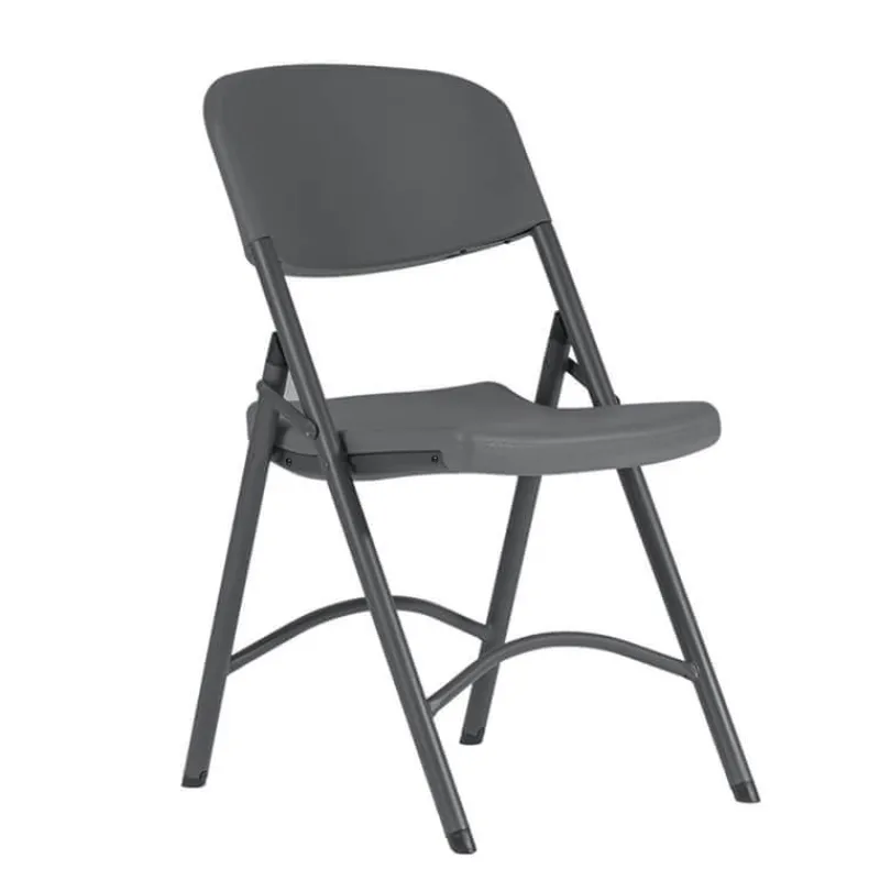 NormanChaise pliante en polyéthylène gris foncé> Chaise De Cuisine