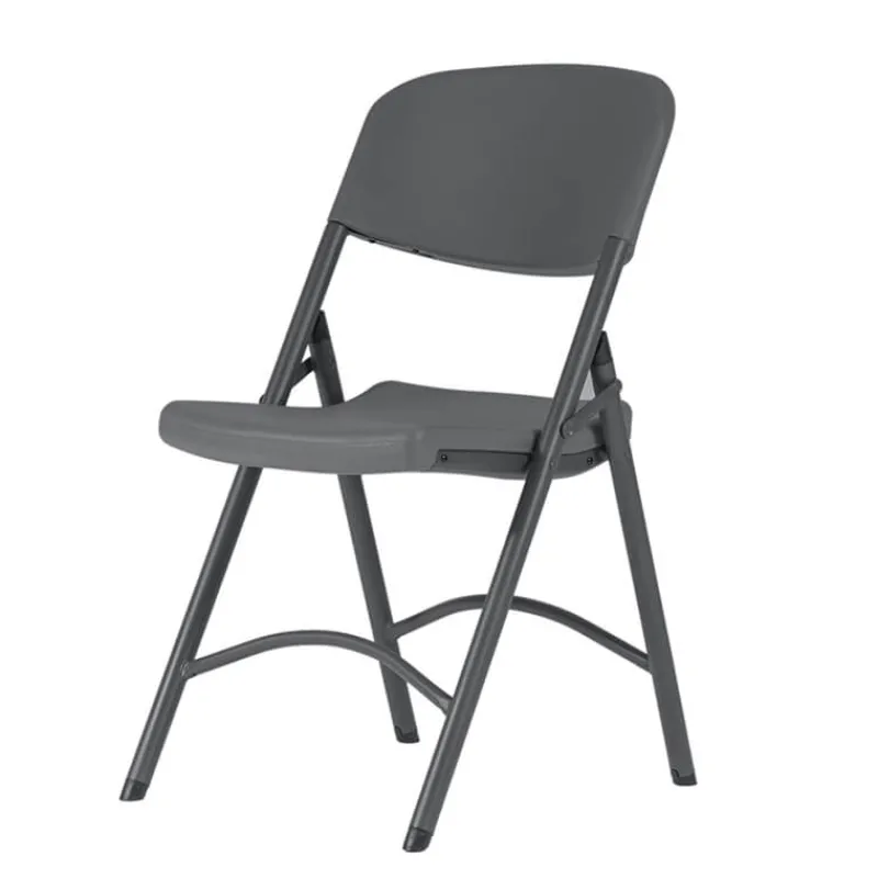 NormanChaise pliante en polyéthylène gris foncé> Chaise De Cuisine