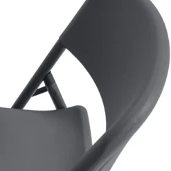 NormanChaise pliante en polyéthylène gris foncé><noscript><img width=