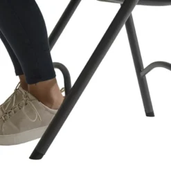 NormanChaise pliante en polyéthylène gris foncé><noscript><img width=