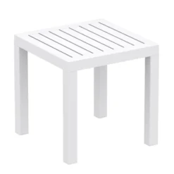 Ocean Side Table basse d’appoint carrée en résine pour jardin><noscript><img width=
